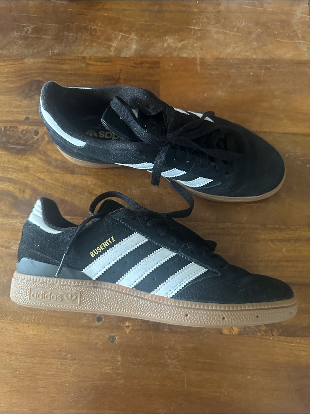 adidas Busenitz Black & White Gum Sole Skate Soccer Sneakers size Men’s 8 UK 7.5